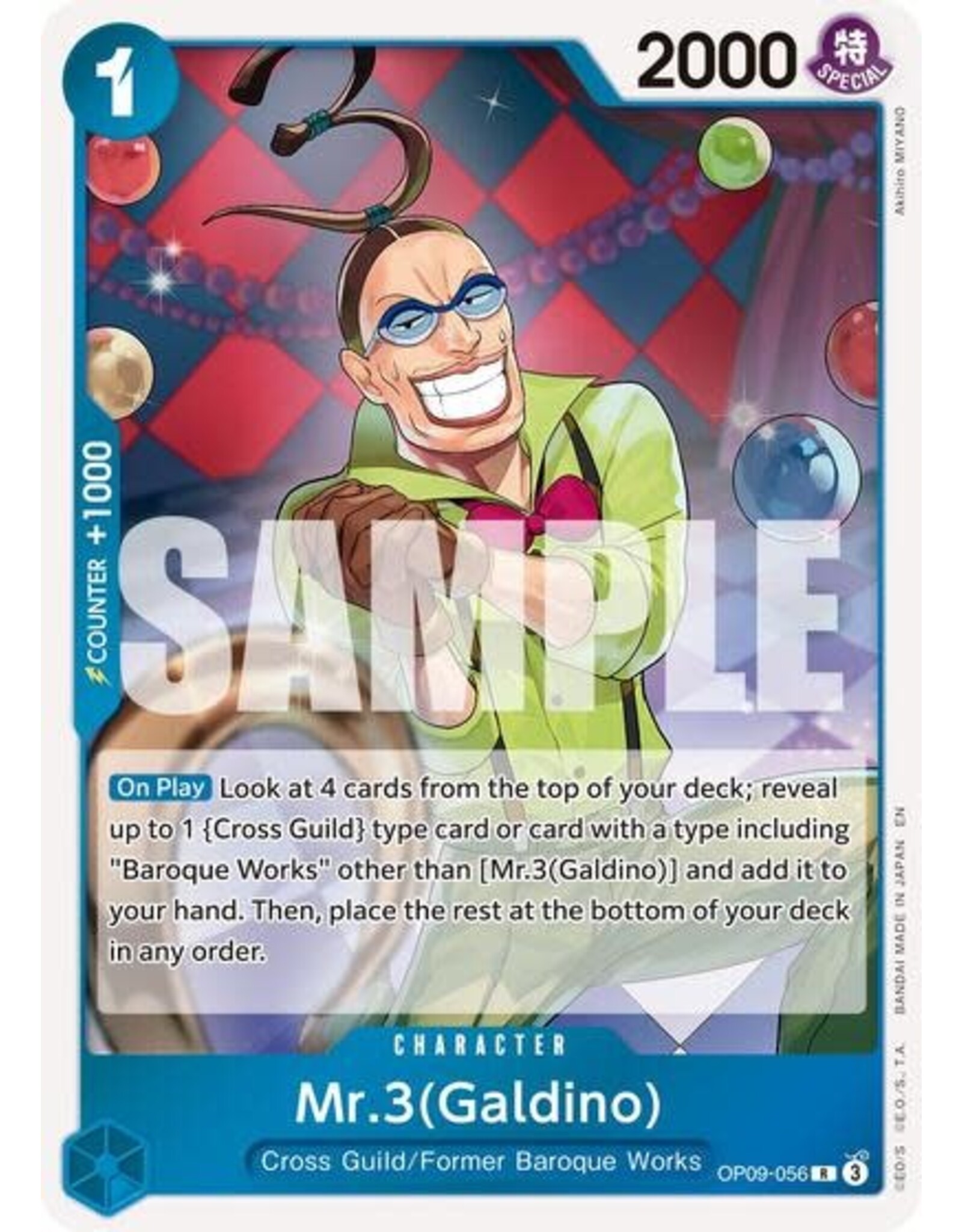 Mr.3(Galdino) - OP09-056 (Reprint) (Foil, R)