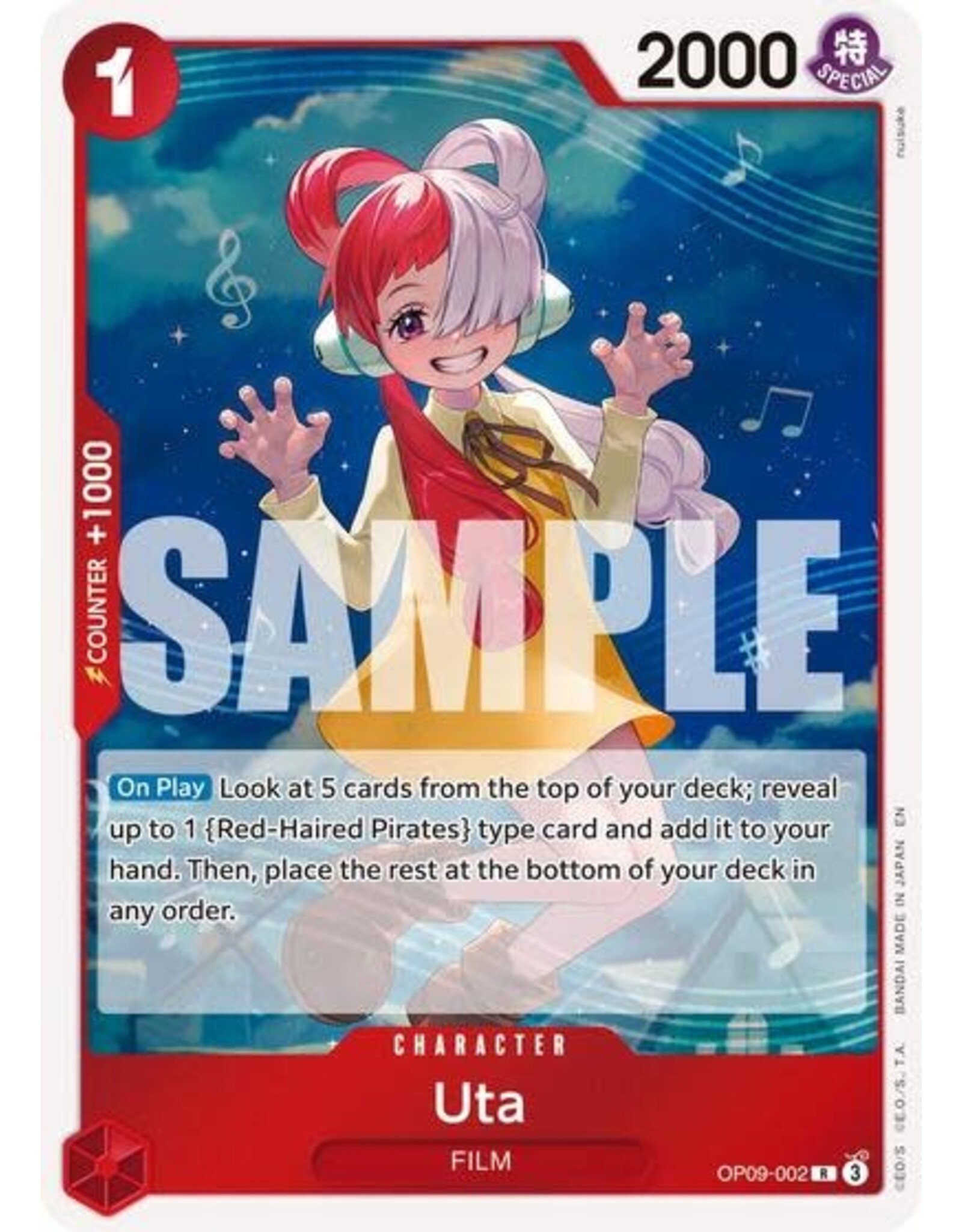 Uta (Reprint) - OP09-002 (Foil, R)