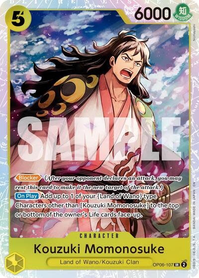 Kouzuki Momonosuke (Reprint) - OP06-107 (Foil, SR)