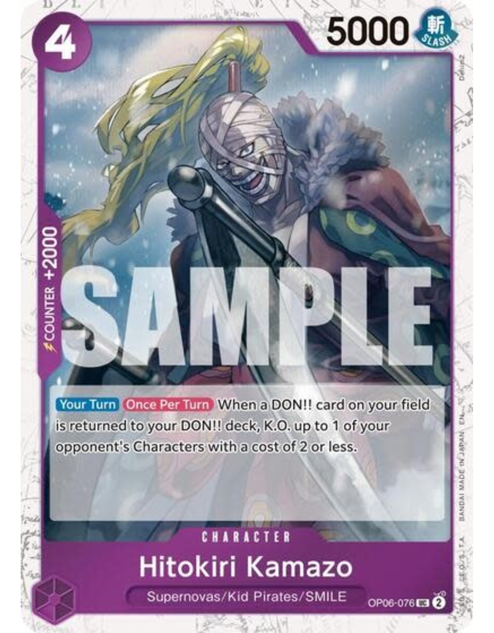 Hitokiri Kamazo (Pirate Foil) - OP06-076 (Foil, UC)