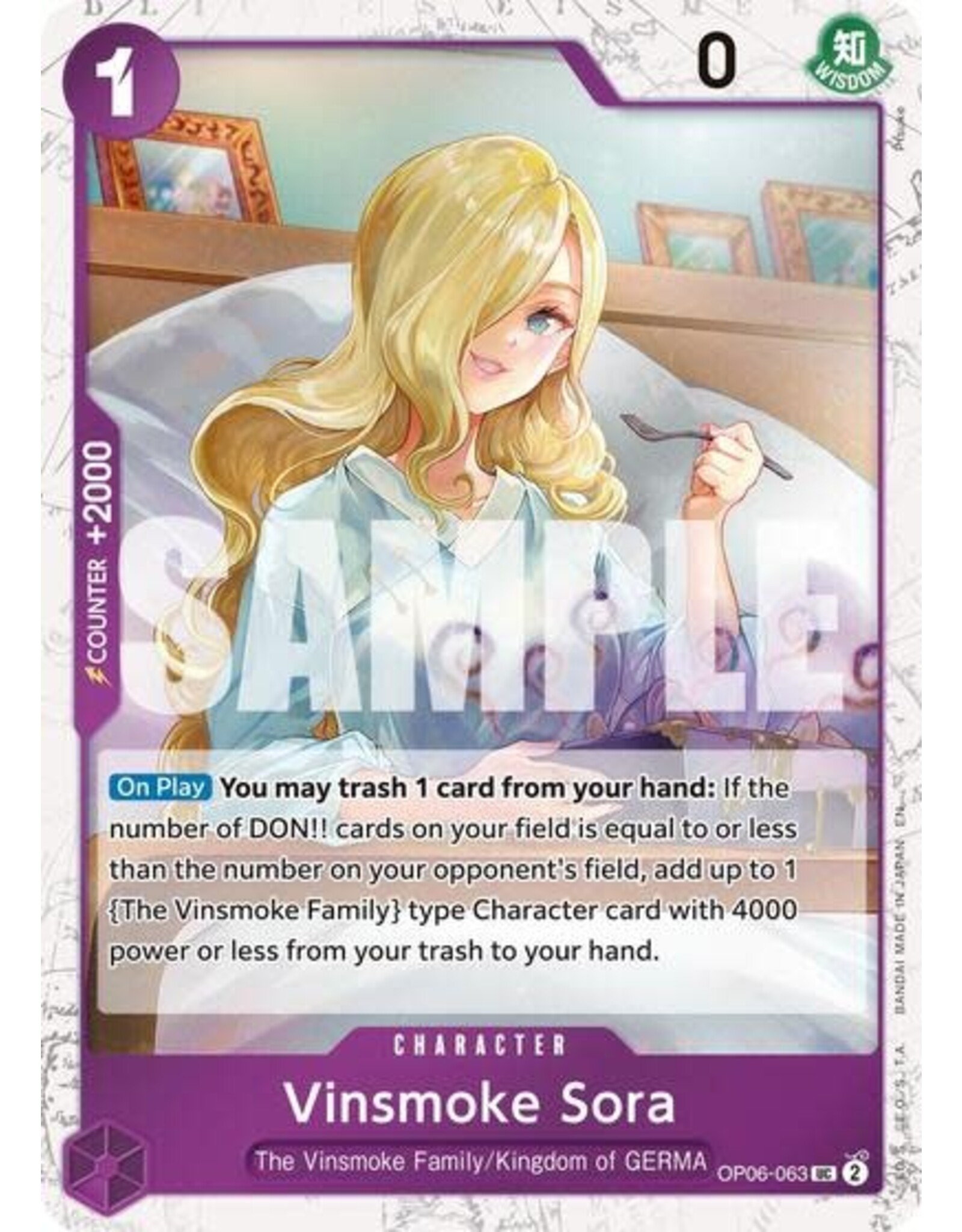 Vinsmoke Sora (Pirate Foil) - OP06-063 (Foil, UC)