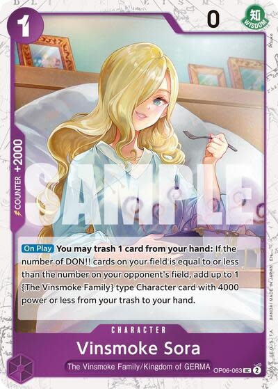 Vinsmoke Sora (Pirate Foil) - OP06-063 (Foil, UC)