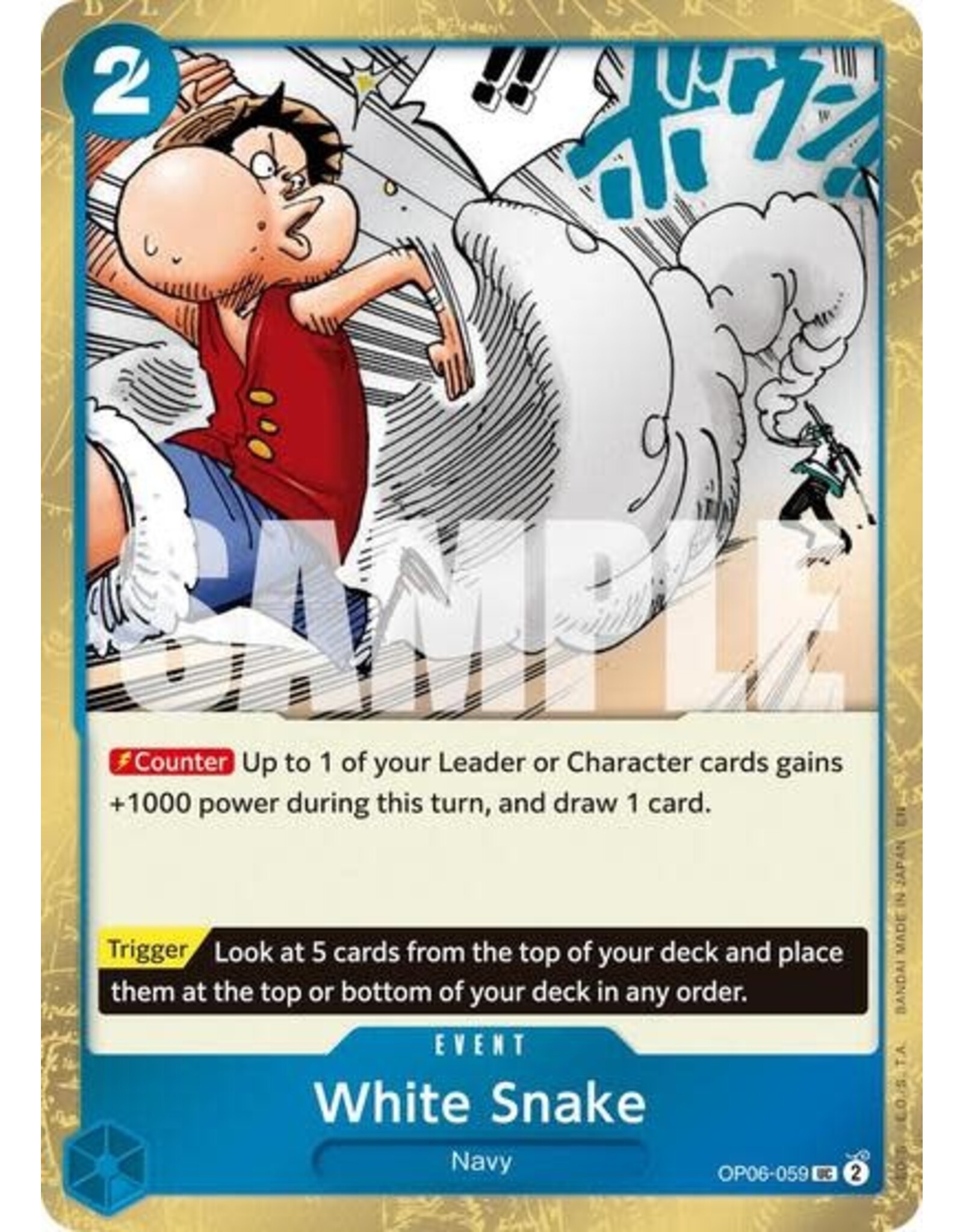 White Snake (Pirate Foil) - OP06-059 (Foil, UC)