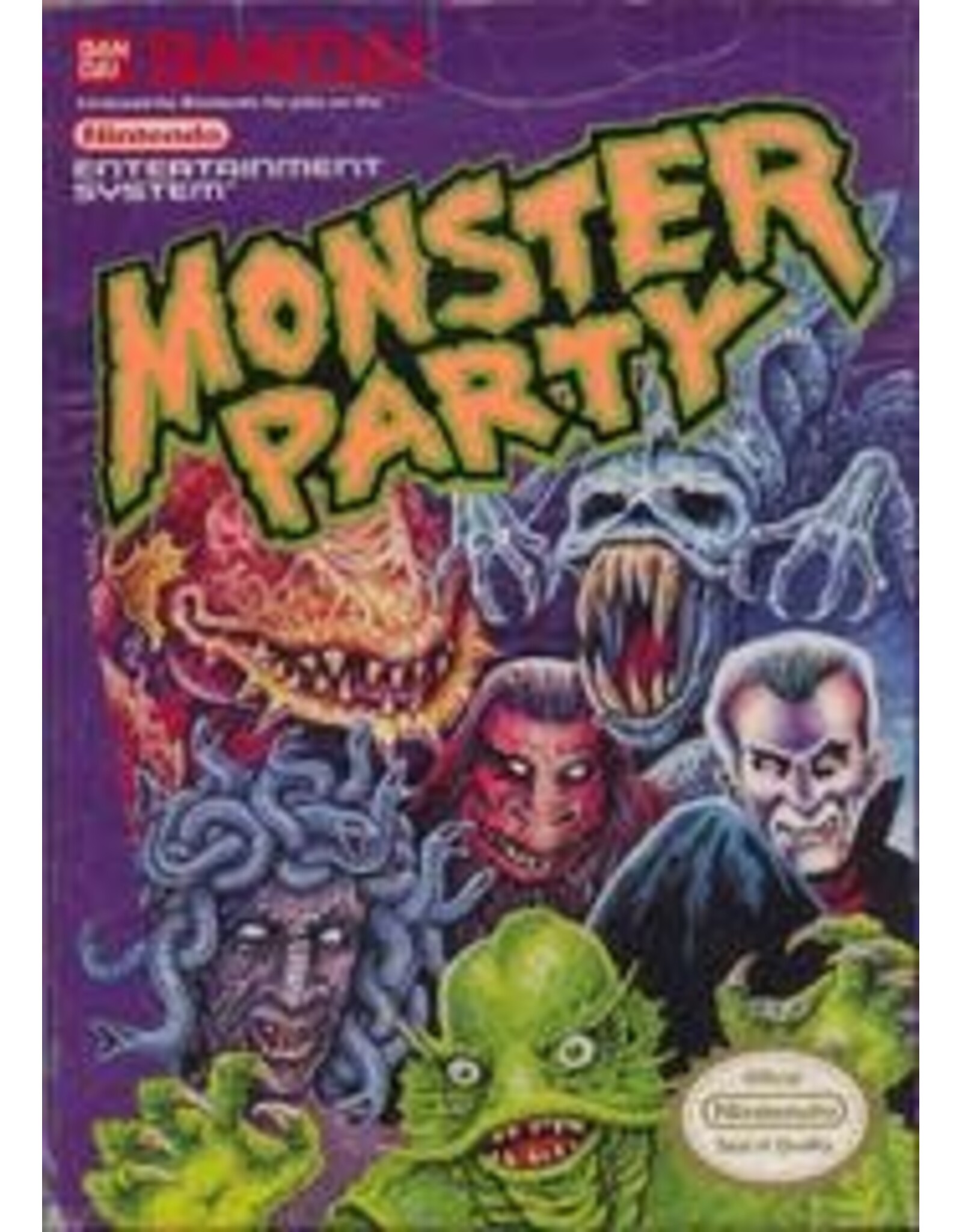 Nintendo Monster Party [NES] (Cart & Manual)