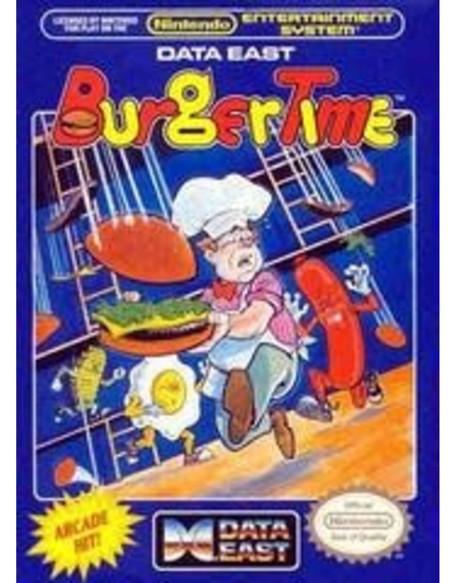 Nintendo Burgertime [NES] (Cart & Manual)