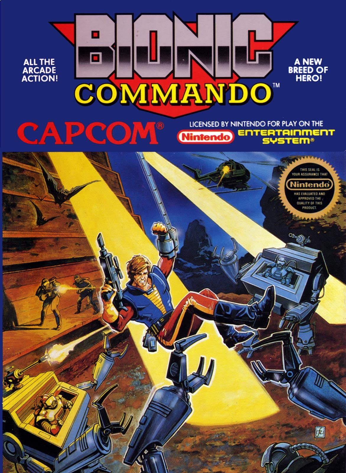 Nintendo Bionic Commando [NES] (Cart & Manual)