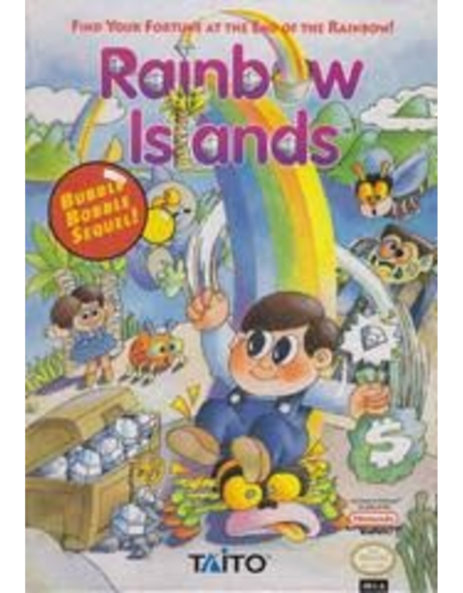 Rainbow Islands (NES) (Cart & Box)