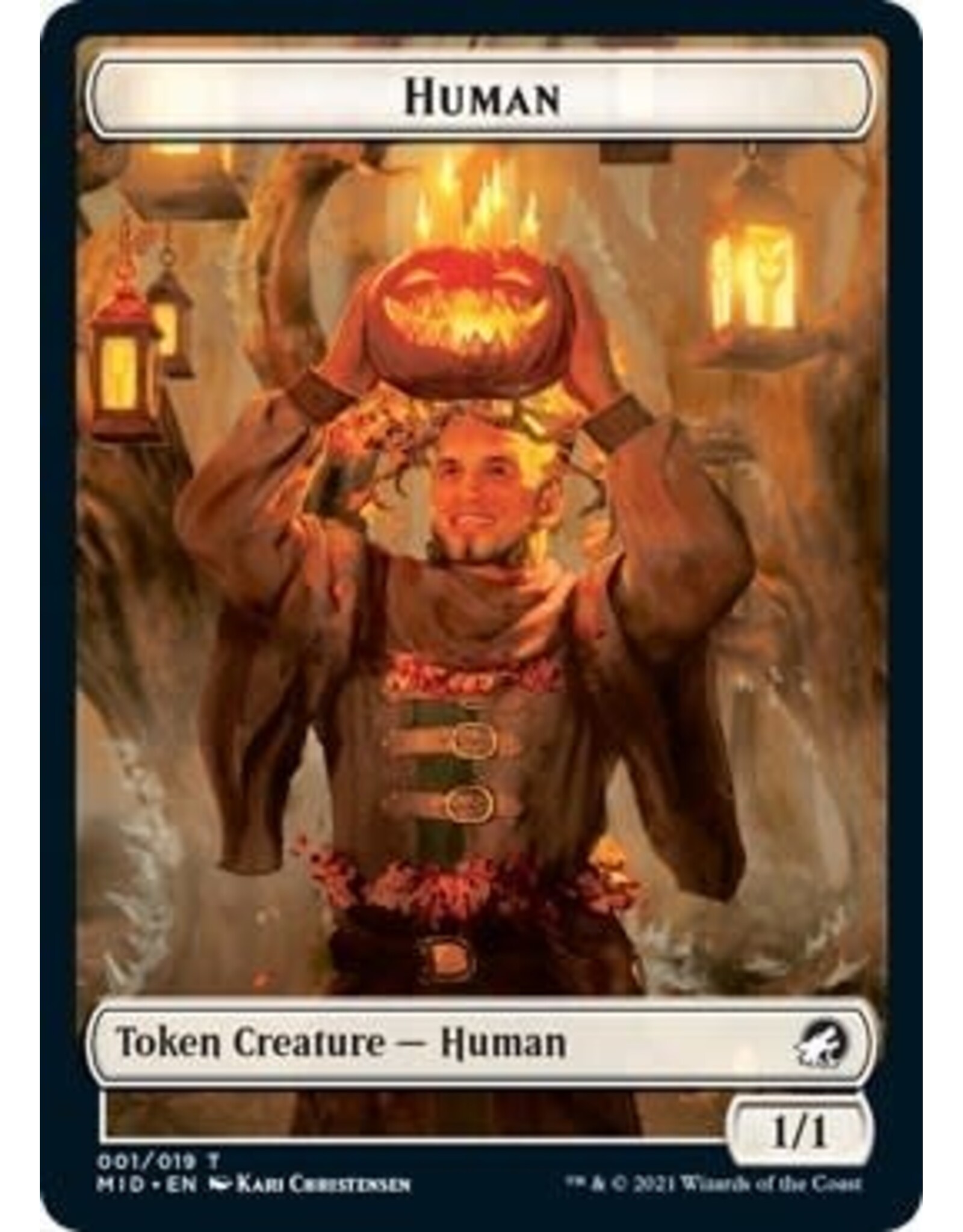 Human // Ooze Double-Sided Token - 1 // 10 (Foil, T)