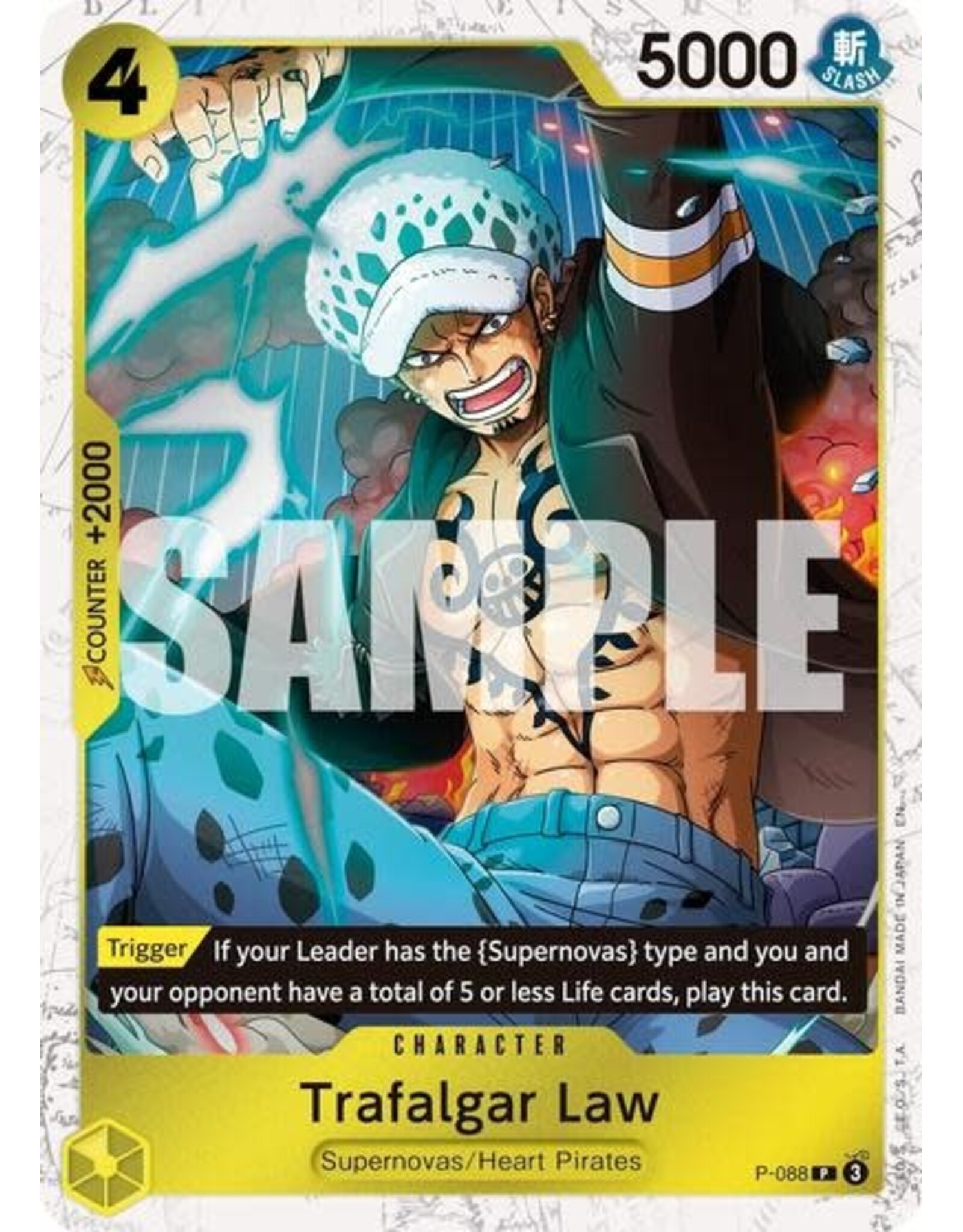 Trafalgar Law -  P-088 (Pirate Foil) (Foil, PR)