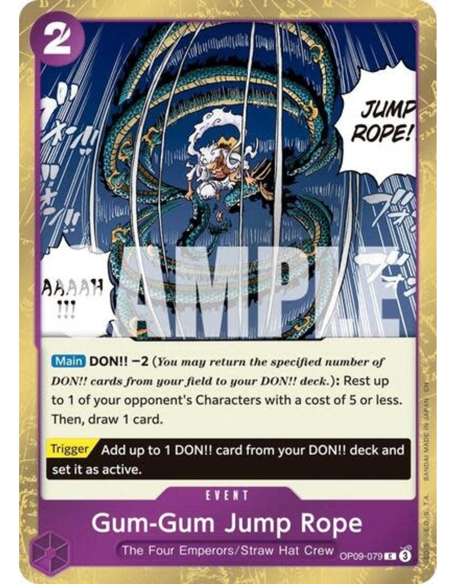 Gum-Gum Jump Rope (Pirate Foil) - OP09-079 (Foil, C)