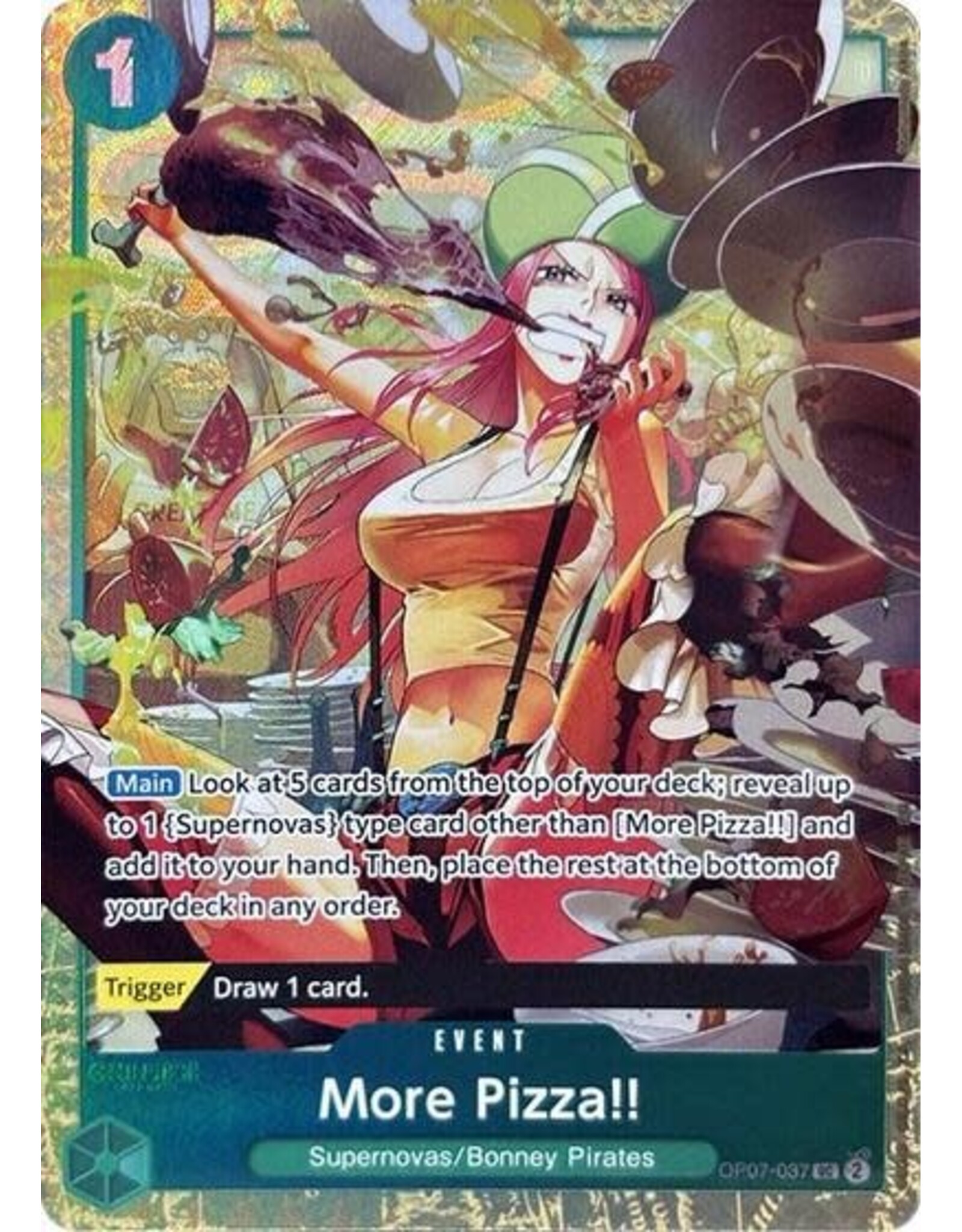 More Pizza!! (Premium Card Collection -Best Selection Vol. 4-) - OP07-037 (Foil, UC)