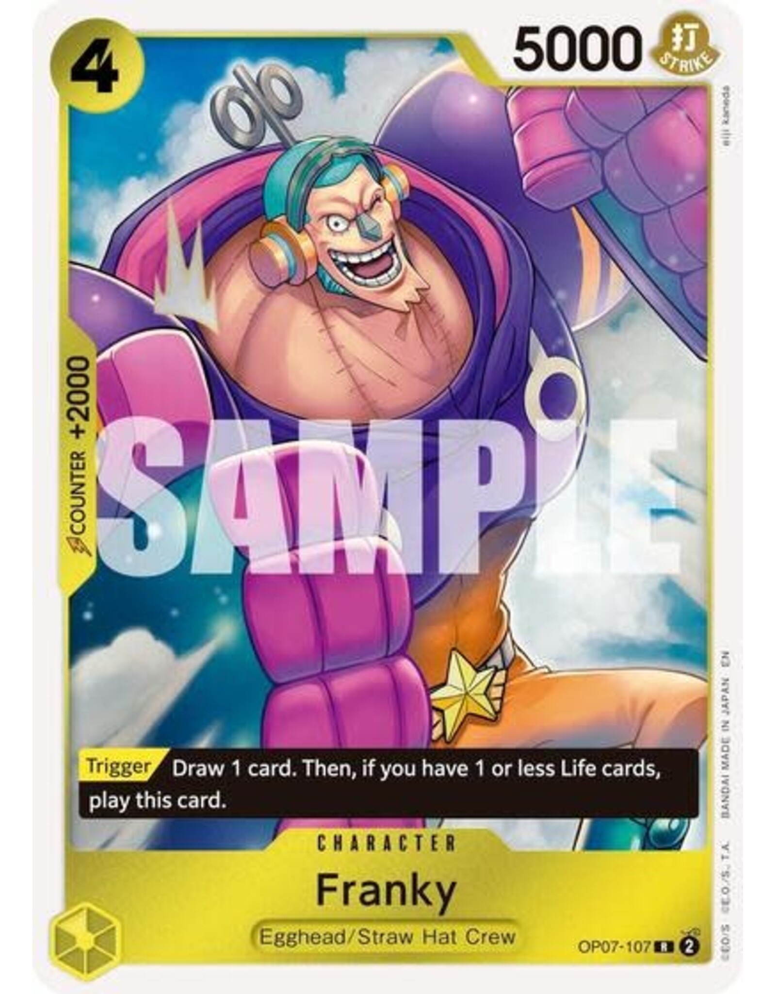 Franky - OP07-107 (Reprint) (Foil, R)