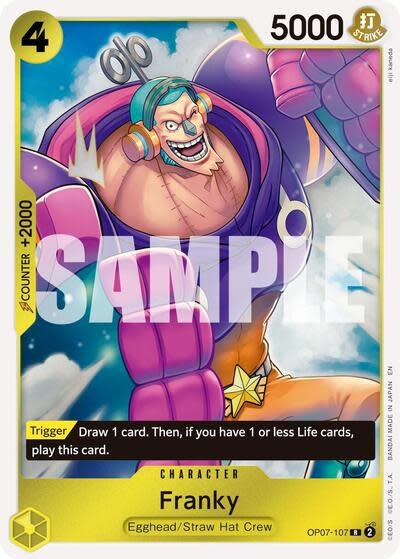 Franky - OP07-107 (Reprint) (Foil, R)