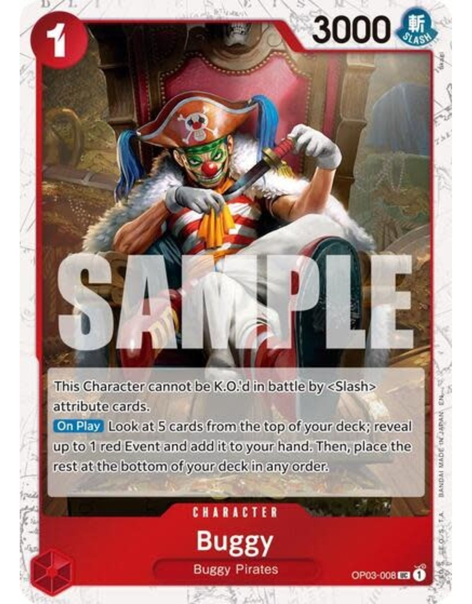Buggy - OP03-008 (Pirate Foil) (Foil, UC)