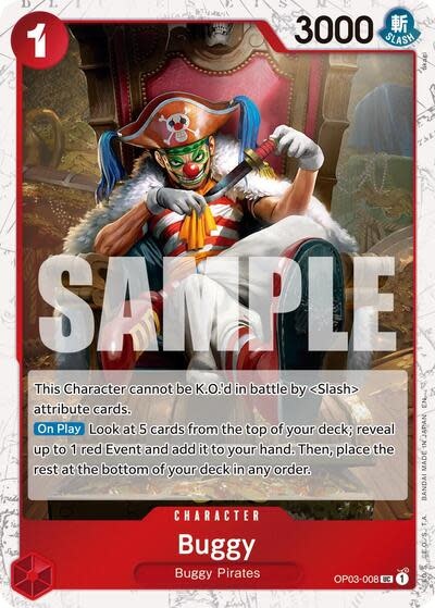 Buggy - OP03-008 (Pirate Foil) (Foil, UC)