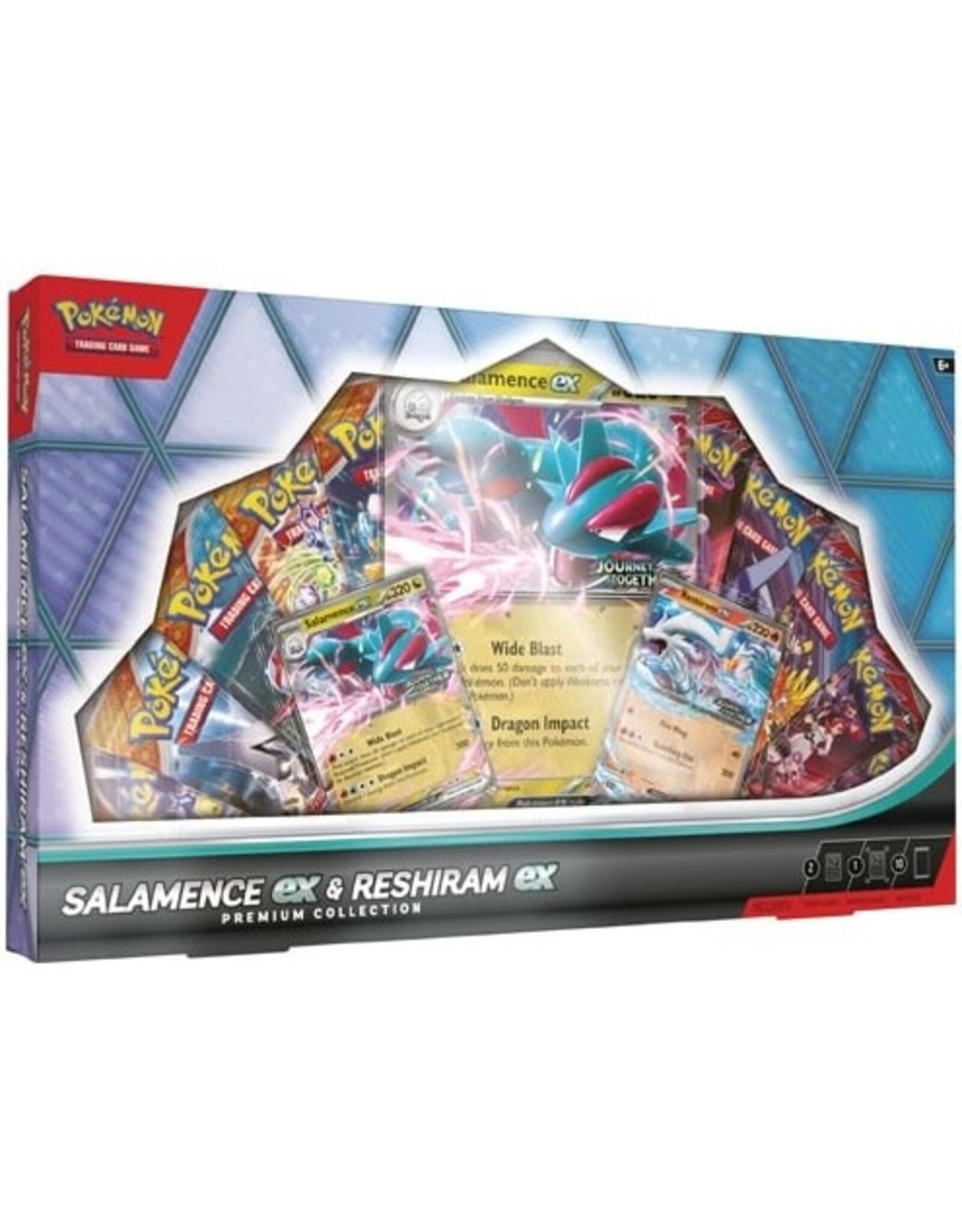 The Pokemon Company Pokémon Trading Card Game - Salamence Ex & Reshiram  EX Premium Collection