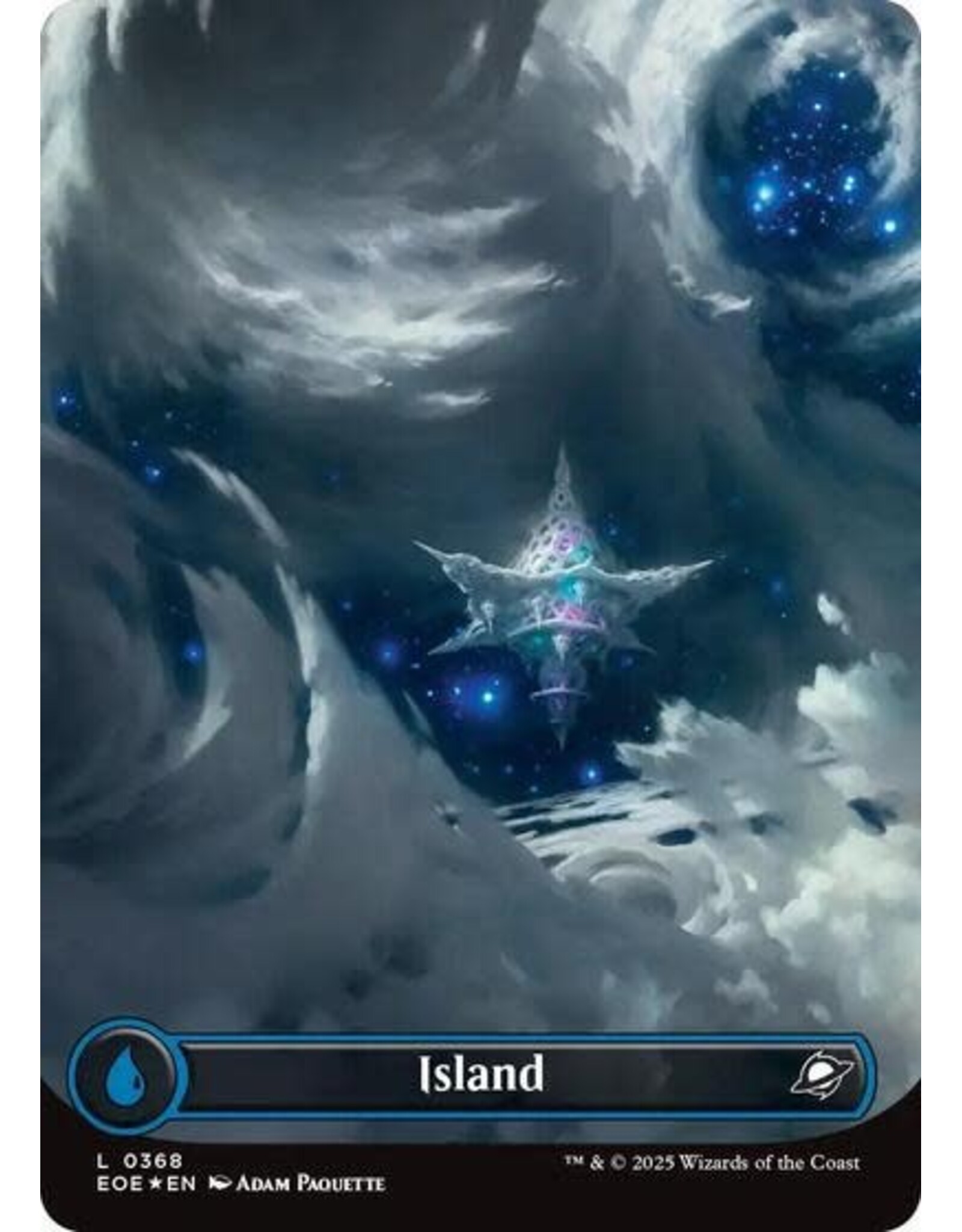 Island (0368) (Borderless) (Galaxy Foil) (Foil, L)