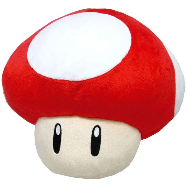 Little Buddy Super Mario Bros - Red Mushroom 11" Pillow Plush
