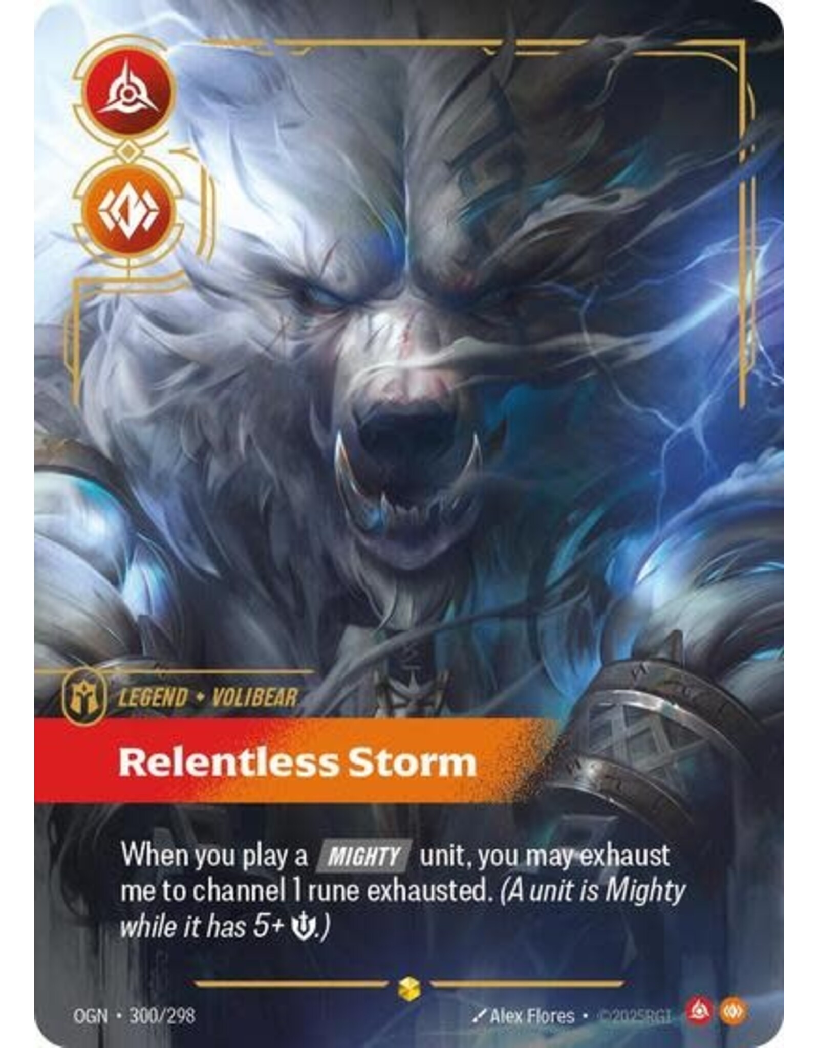 Volibear - Relentless Storm (Showcase) - 300/298 (Foil, Showcase)
