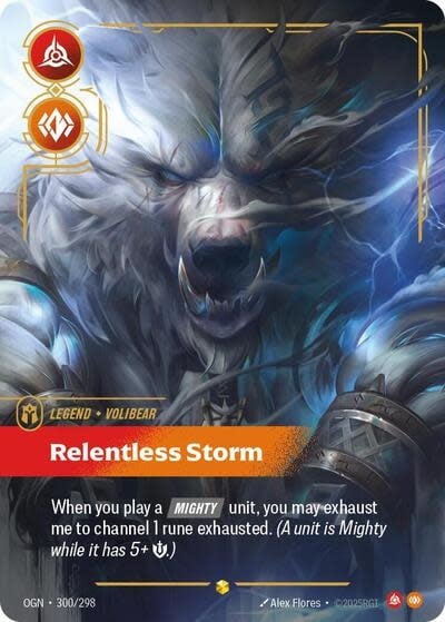 Volibear - Relentless Storm (Showcase) - 300/298 (Foil, Showcase)