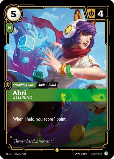Ahri - Alluring (Alternate Art) - 066a/298 (Foil, Showcase)