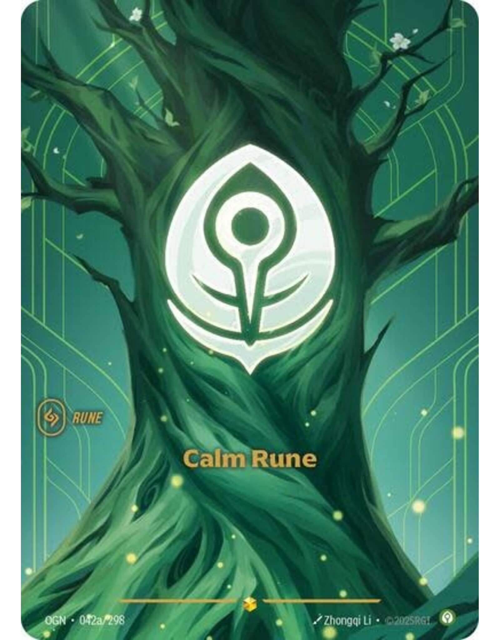 Calm Rune (Alternate Art) - 042a/298 (Foil, Showcase)
