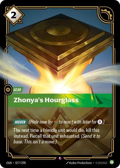 Zhonya's Hourglass - 077/298 (Foil, Rare)