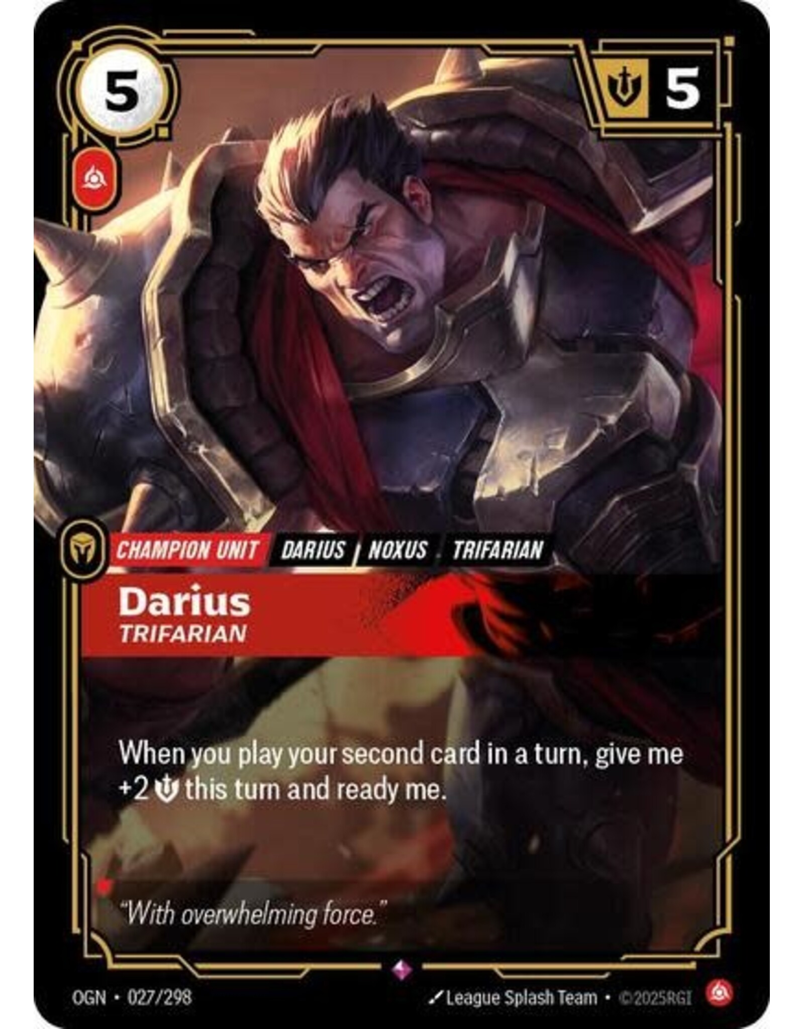 Darius - Trifarian - 027/298 (Foil, Rare)