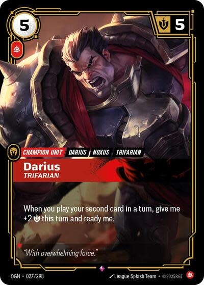 Darius - Trifarian - 027/298 (Foil, Rare)