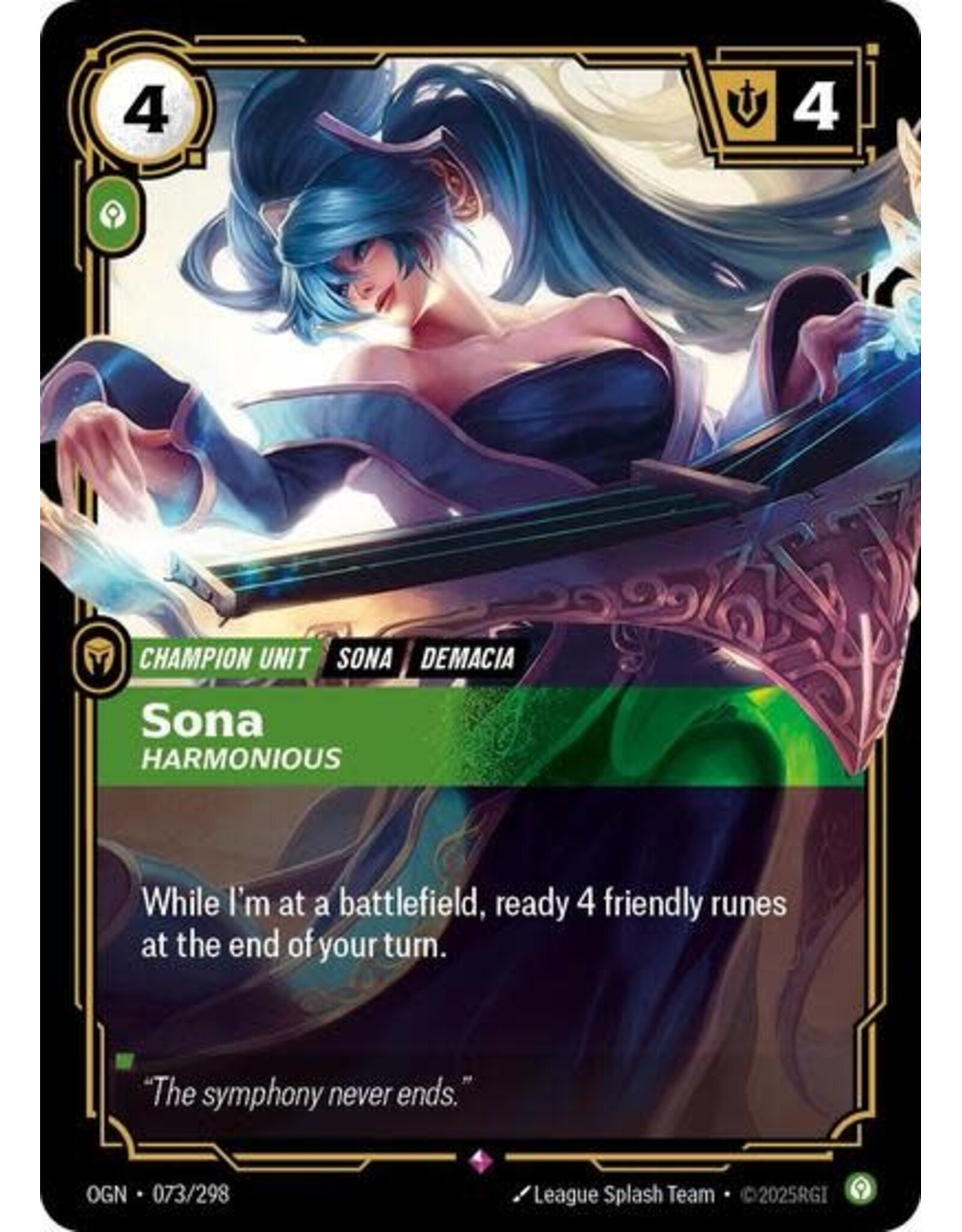 Sona - Harmonious - 073/298 (Foil, Rare)