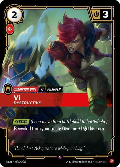 Vi - Destructive - 036/298 (Foil, Rare)