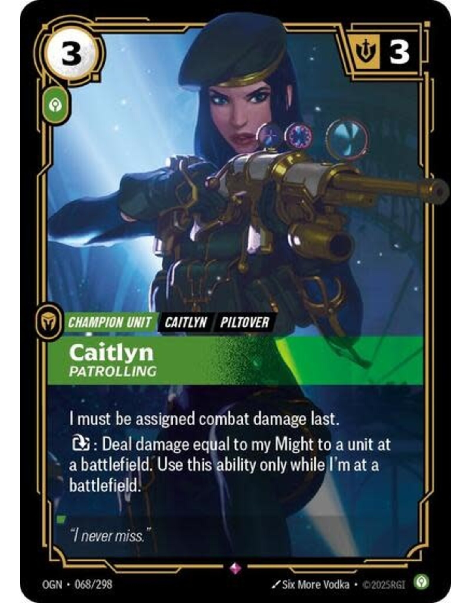 Caitlyn - Patrolling - 068/298 (Foil, Rare)