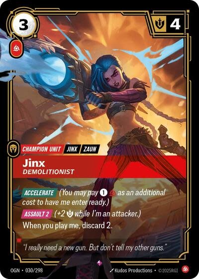 Jinx - Demolitionist - 030/298 (Foil, Rare)