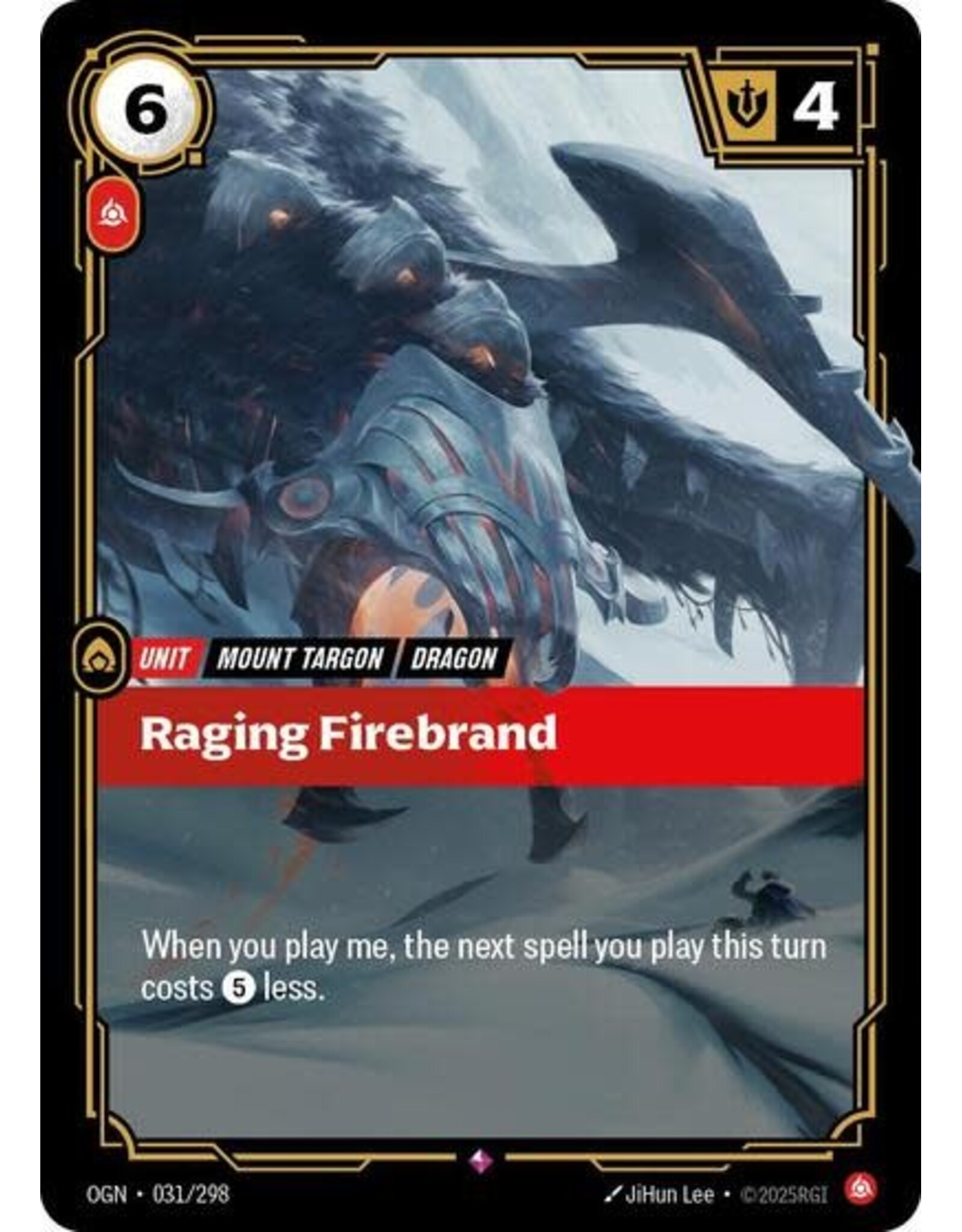 Raging Firebrand - 031/298 (Foil, Rare)