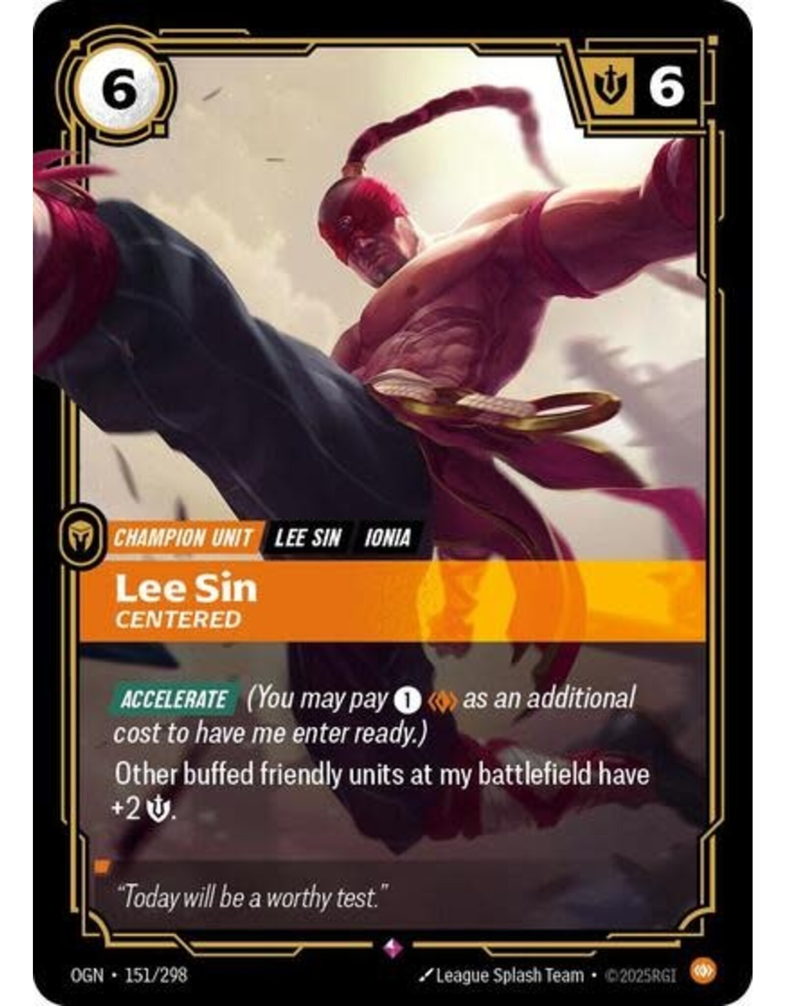 Lee Sin - Centered - 151/298 (Foil, Rare)