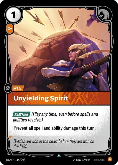 Unyielding Spirit - 145/298 (Normal, Uncommon)