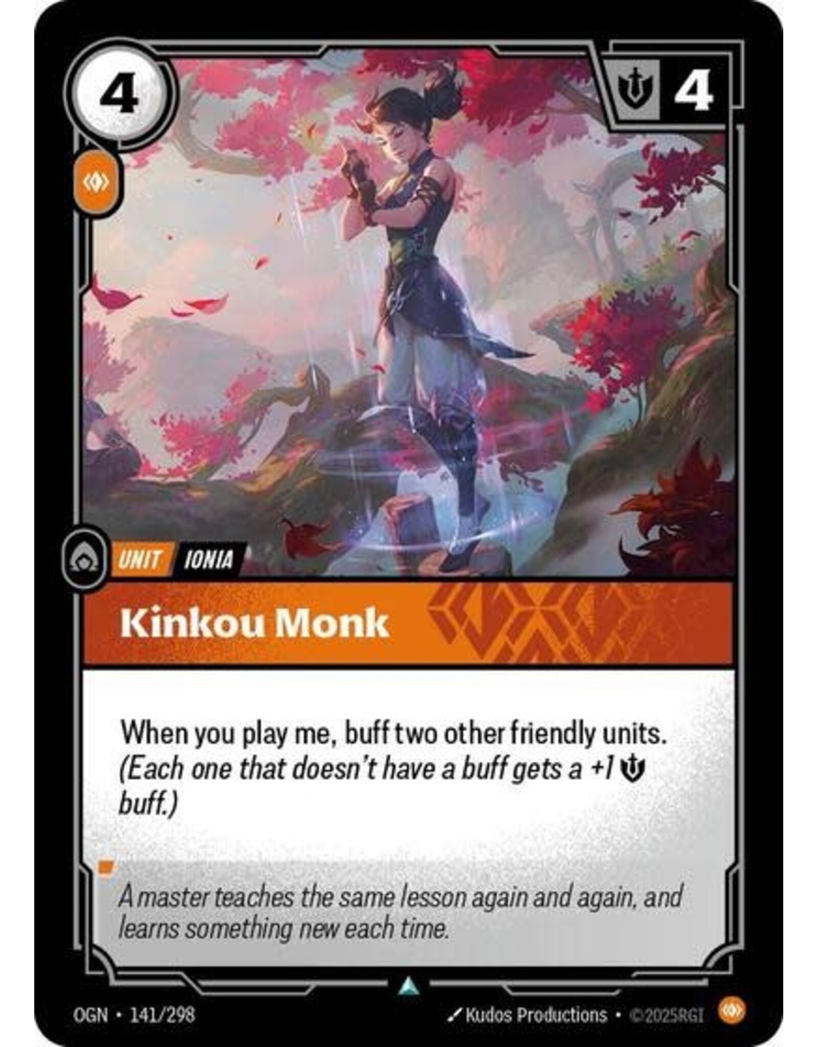 Kinkou Monk - 141/298 (Normal, Uncommon)