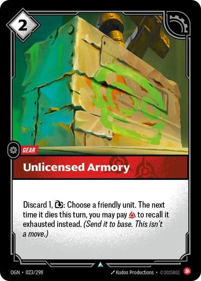 Unlicensed Armory - 023/298 (Normal, Uncommon)