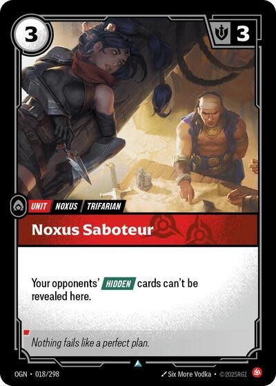 Noxus Saboteur - 018/298 (Normal, Uncommon)
