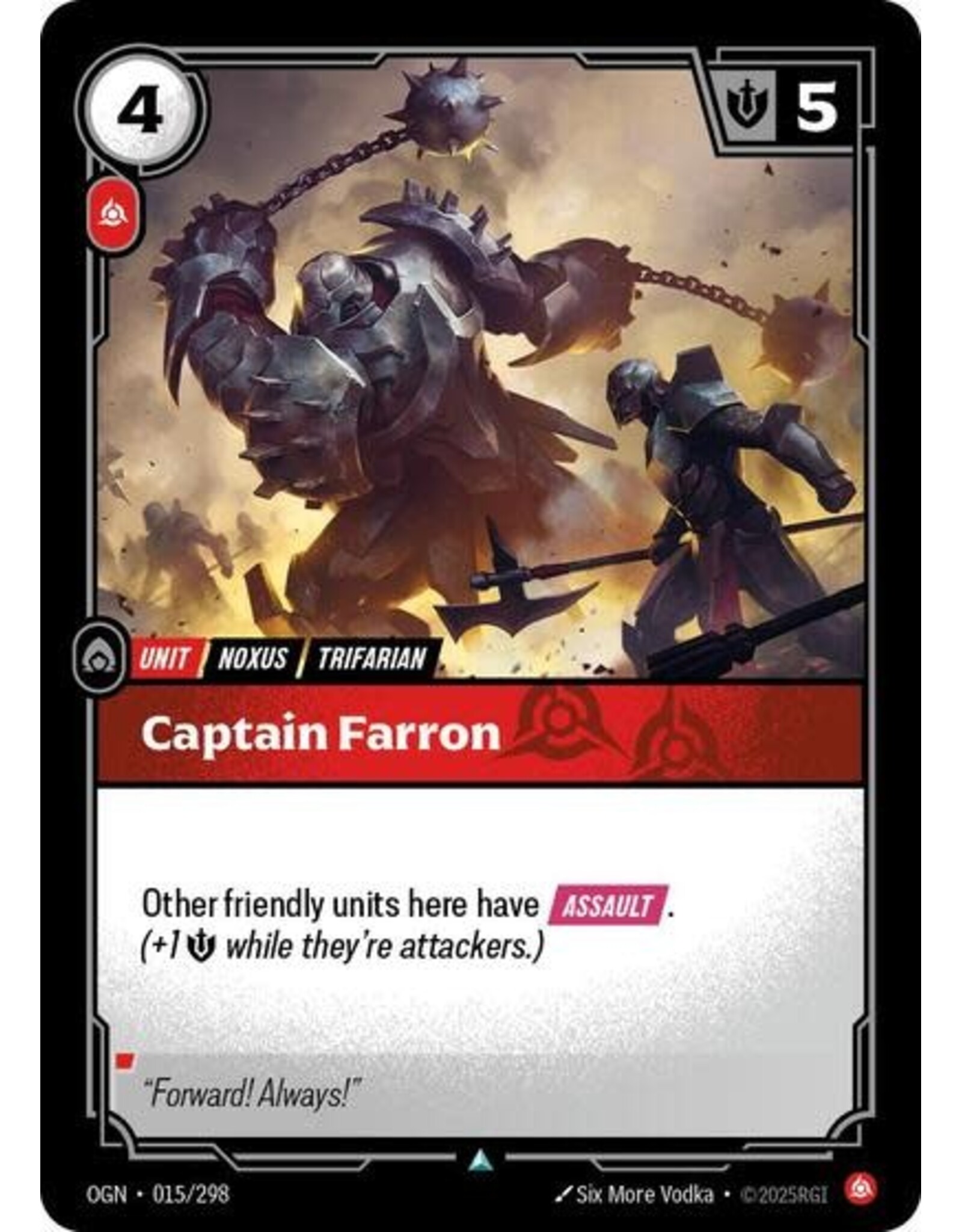 Captain Farron - 015/298 (Normal, Uncommon)
