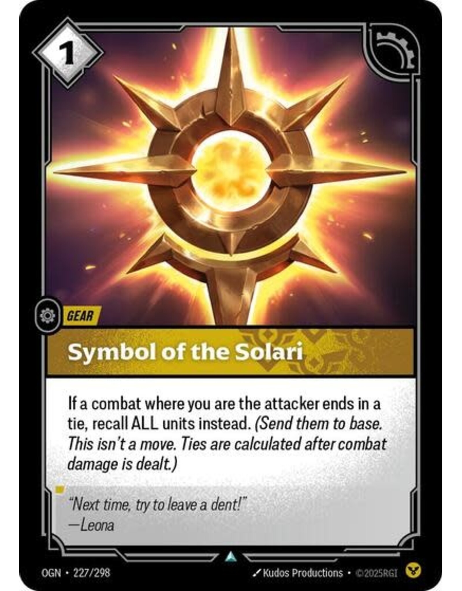 Symbol of the Solari - 227/298 (Normal, Uncommon)