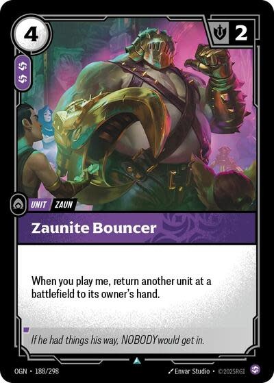 Zaunite Bouncer - 188/298 (Normal, Uncommon)