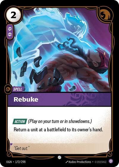 Rebuke - 172/298 (Normal, Common)
