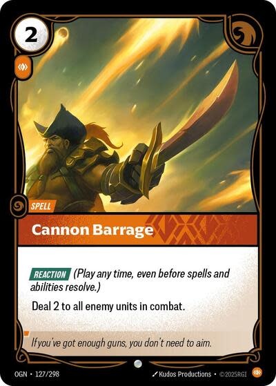 Cannon Barrage - 127/298 (Normal, Common)