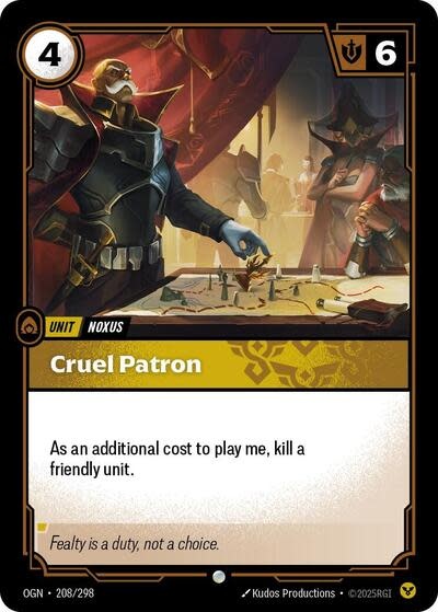 Cruel Patron - 208/298 (Normal, Common)