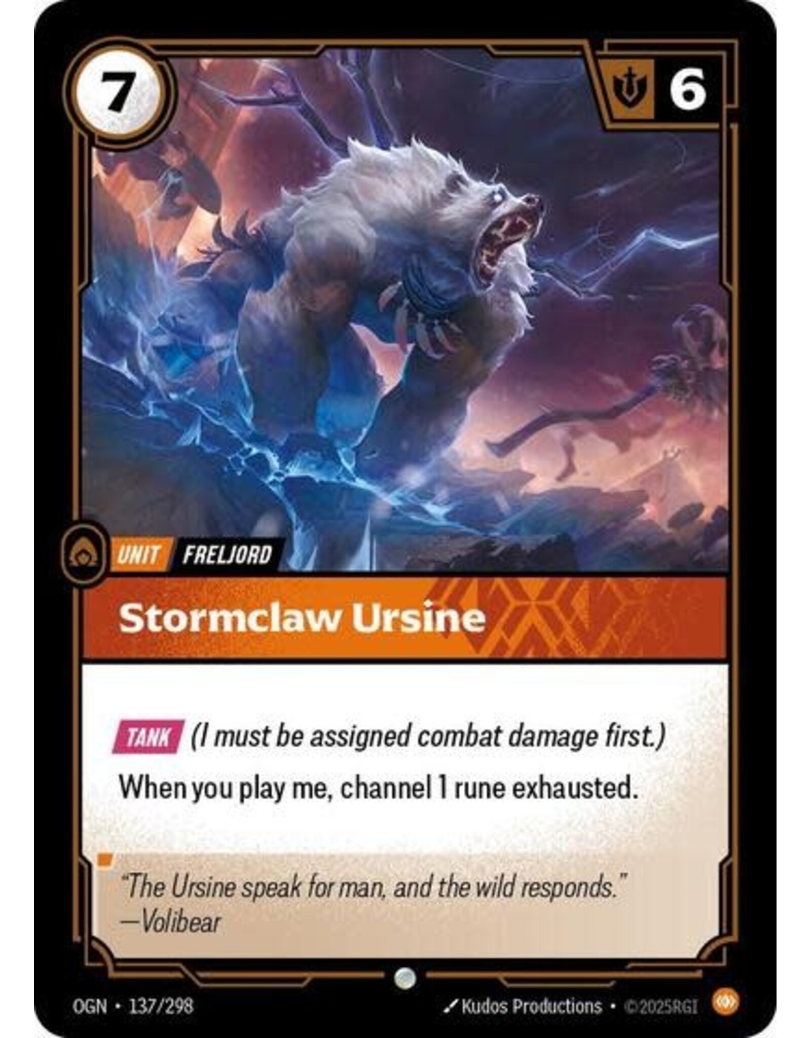 Stormclaw Ursine - 137/298 (Normal, Common)