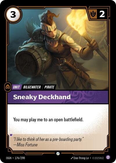 Sneaky Deckhand - 176/298 (Normal, Common)