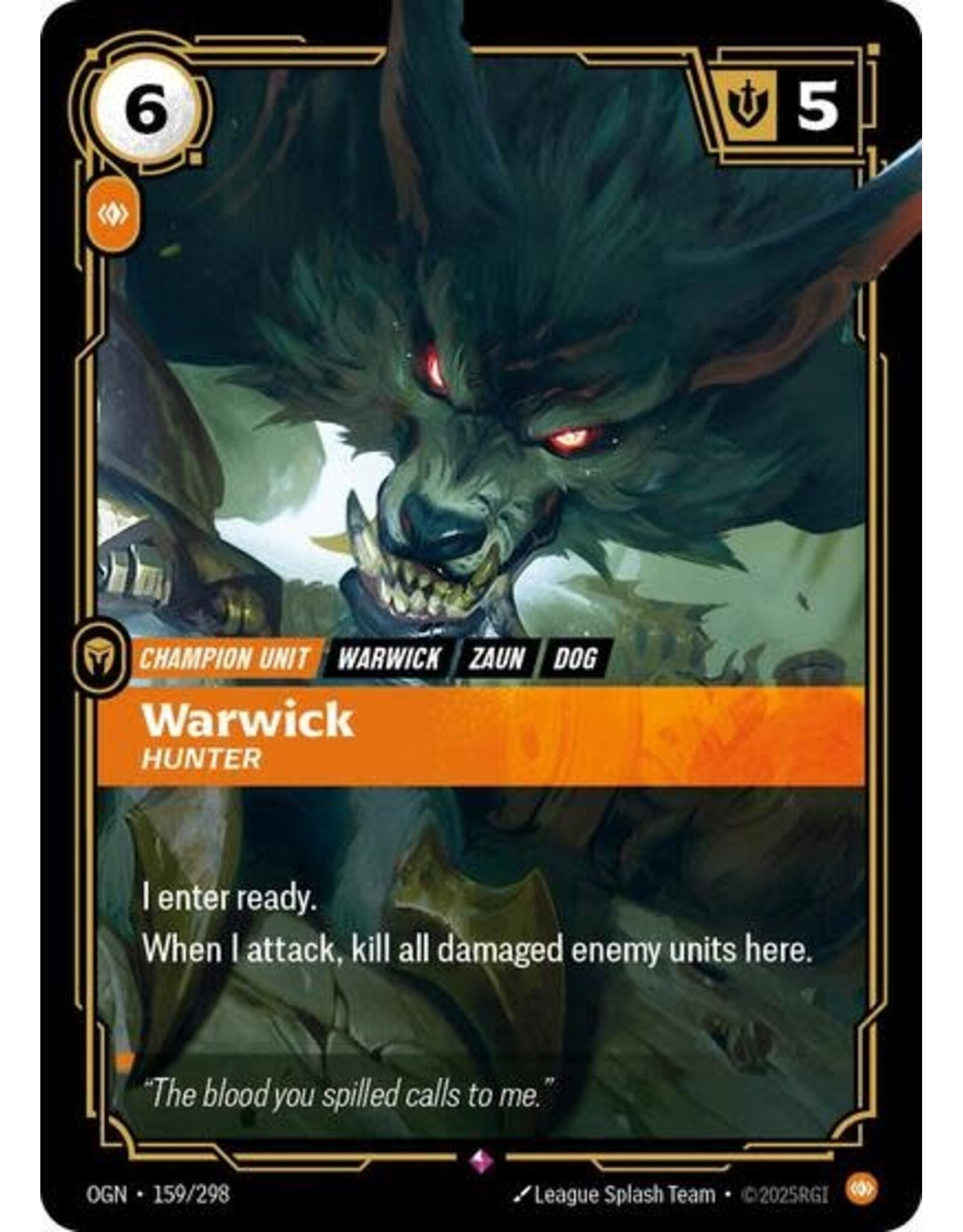 Warwick - Hunter - 159/298 (Foil, Rare)