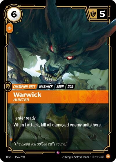 Warwick - Hunter - 159/298 (Foil, Rare)