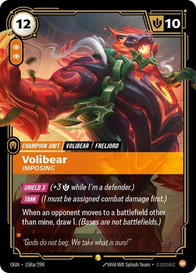 Volibear - Imposing (Alternate Art) - 158a/298 (Foil, Showcase)